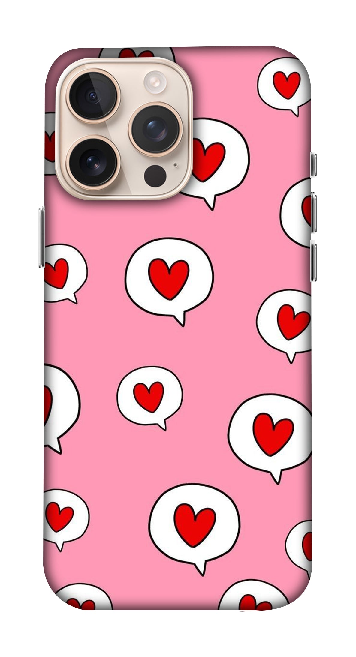 Heart Pattern With Pink Background Mobicase