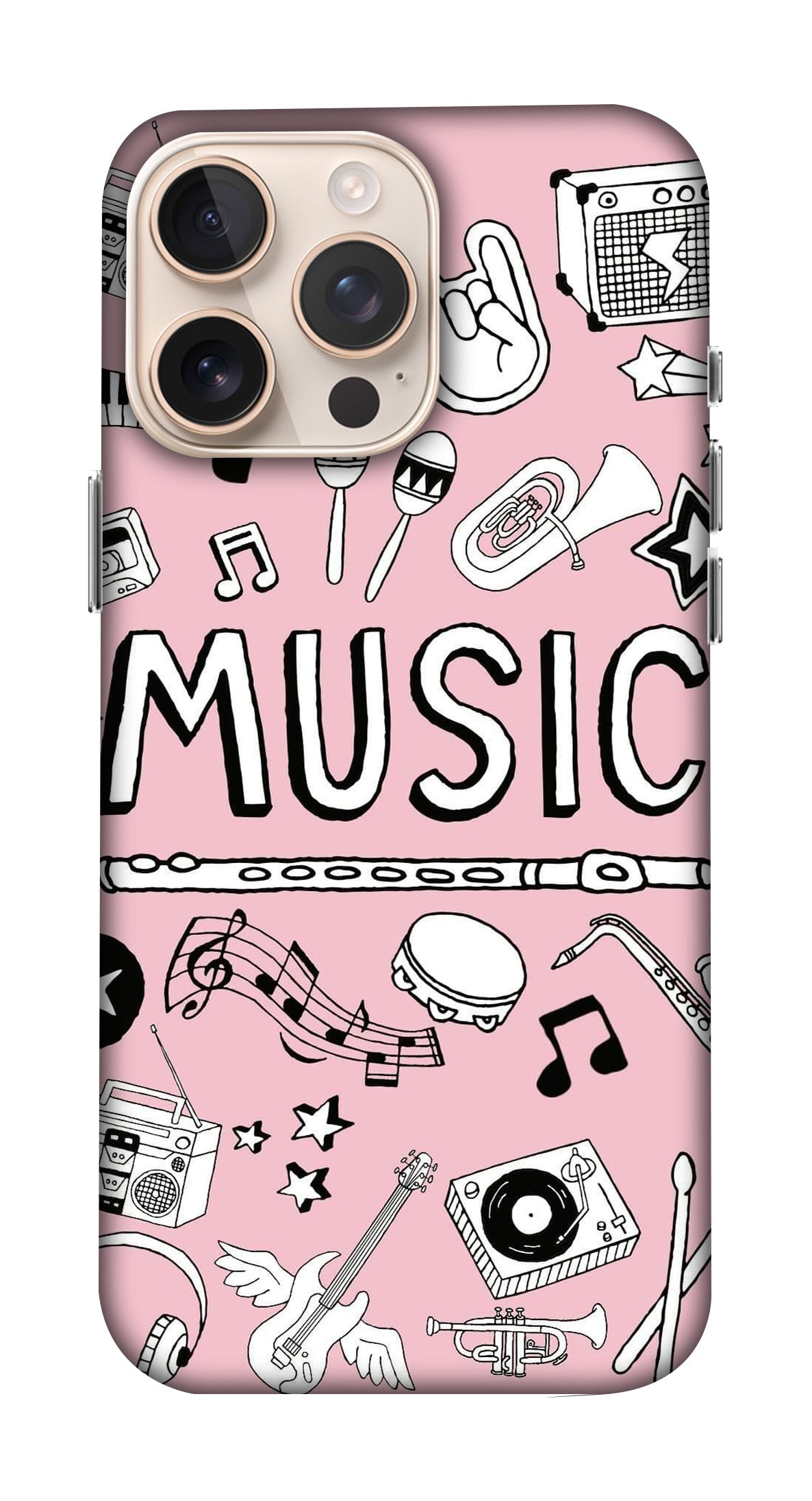 Music Themed Pink Mobicase