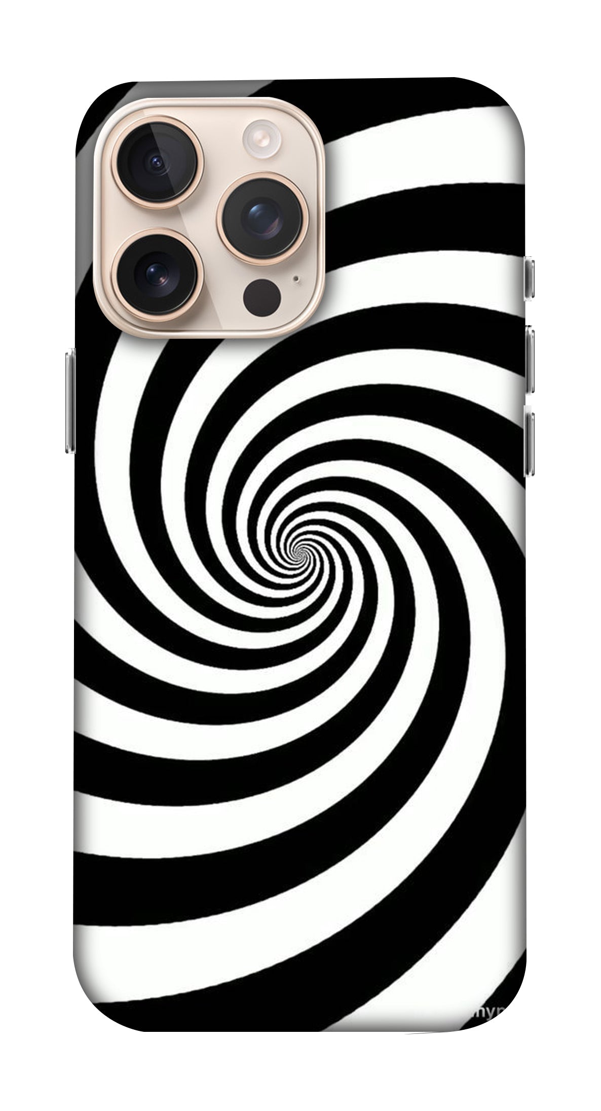 Spiral Shape Black and White Mobicase