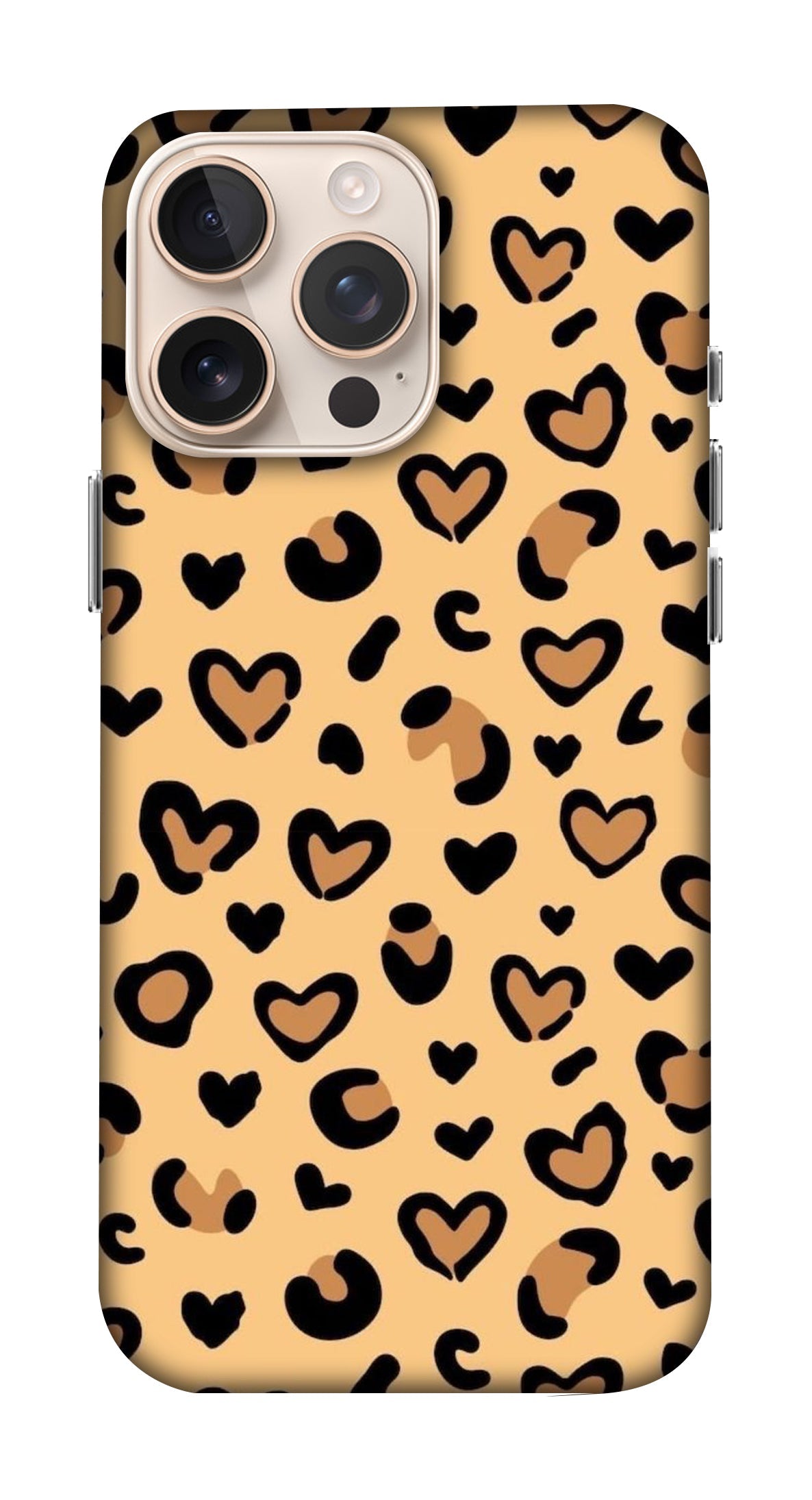Heart Pattern Beige Mobicase