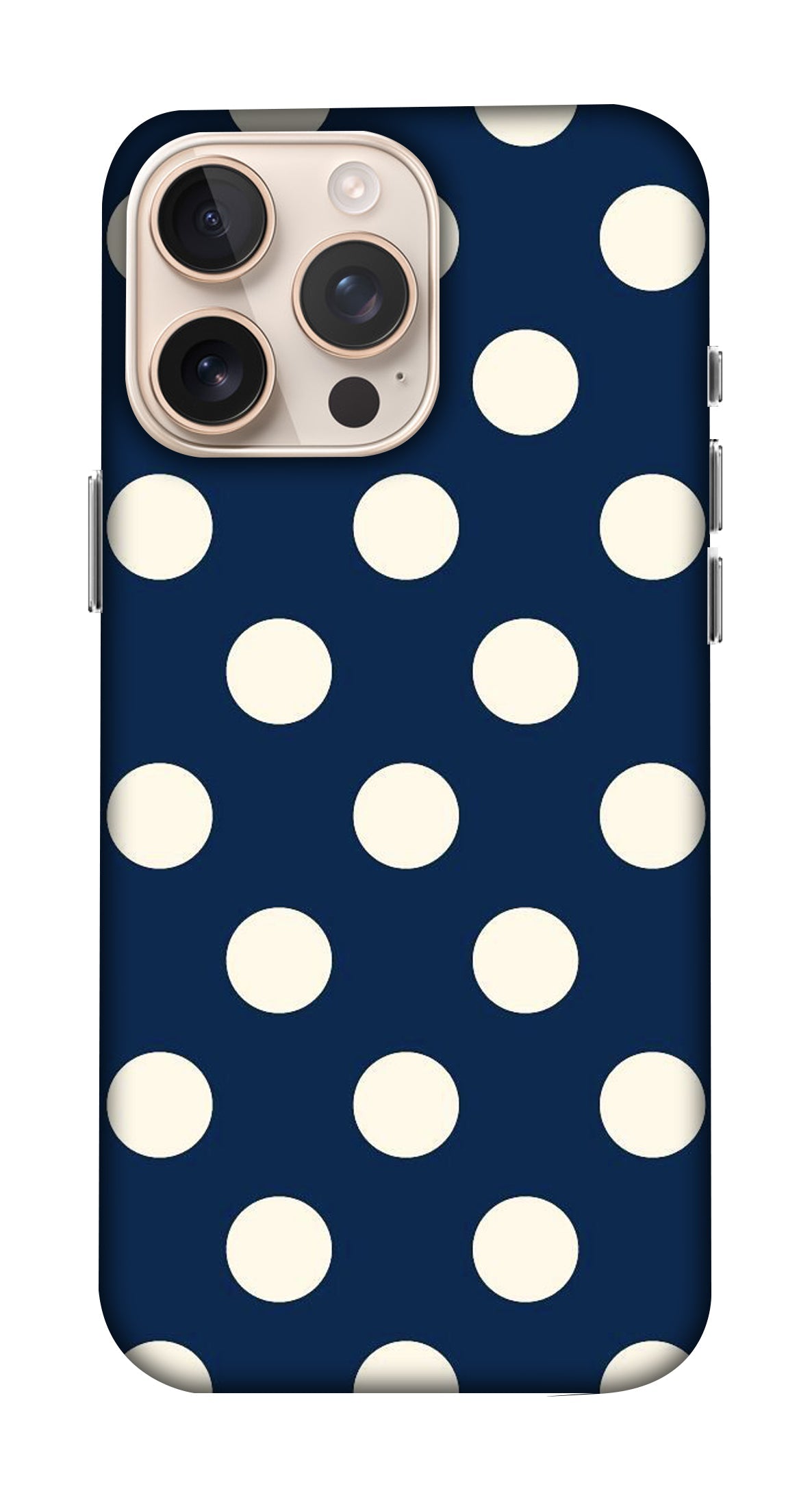 White Polka Dots Shape Mobicase