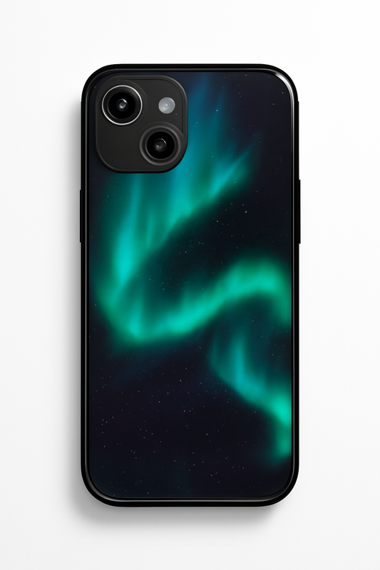 Aurora Night Sky Phone Case — Gloss Glossy Finish